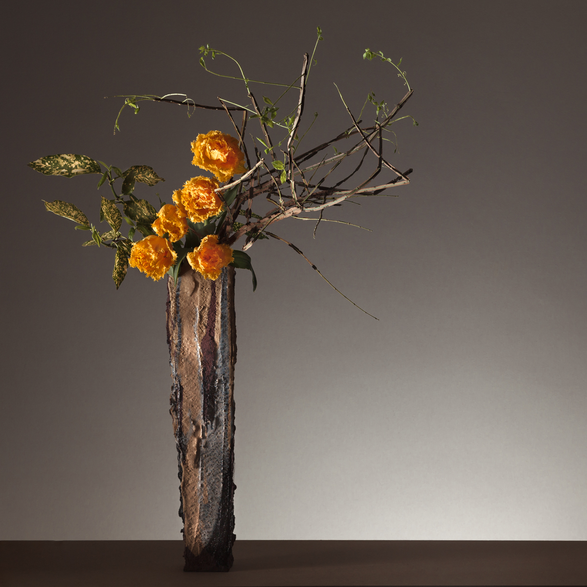 Ikebana di Ilse Beuen – Foto di Ben Huybrechts